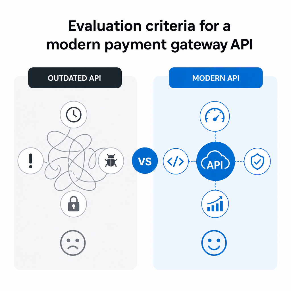Evaluation criteria for a modern payment gateway API